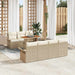 Tuin Sofa Set 8 st beige en crèmekleurig