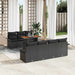 Tuin Sofa Set 8 st Zwart