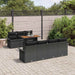 Tuin Sofa Set 8 st Zwart