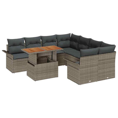 Tuin Sofa Set met kussen Grijs