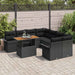 Tuin Sofa Set met kussen Zwart
