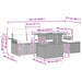 Tuin Sofa Set 6 st beige en crèmekleurig