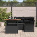 Tuin Sofa Set 5 st Zwart