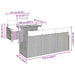 Tuinbankenset 6 st Beige en Licht Grijs poly rattan