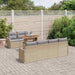 Tuin Sofa Set 8 st beige en lichtgrijs
