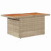 Tuin Sofa Set 7 st beige en lichtgrijs
