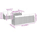 Tuin Sofa Set 7 st beige en lichtgrijs