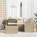 Tuinbankenset 5 st 4-Aantal zitplaatsen Beige en Crème