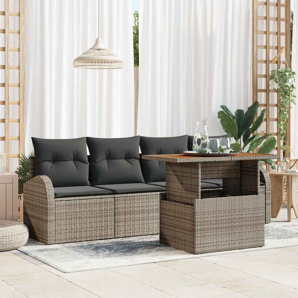 Tuin Sofa Set 5 st Grijs