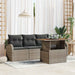 Tuin Sofa Set 5 st Grijs