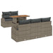 Tuin Sofa Set 6 st Grijs