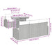 Tuin Sofa Set 6 st Grijs