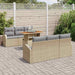 Tuin Sofa Set 7 st beige en lichtgrijs