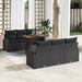 Tuin Sofa Set 7 st Zwart
