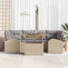 Tuin Sofa Set 7 st beige en lichtgrijs