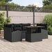 Tuin Sofa Set 7 st Zwart