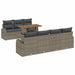 Tuin Sofa Set 8 st Grijs