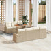 Tuin Sofa Set 8 st beige en crèmekleurig