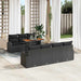Tuin Sofa Set 8 st Zwart
