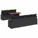 Tuin Sofa Set 8 st Zwart