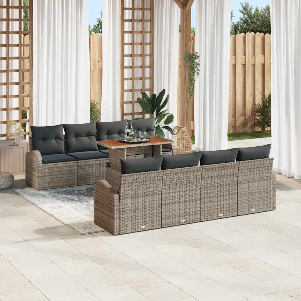 Tuin Sofa Set 7 st Grijs