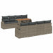 Tuin Sofa Set 7 st Grijs