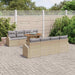 Tuin Sofa Set 7 st beige en lichtgrijs