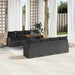 Tuin Sofa Set 7 st Zwart