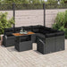 Tuin Sofa Set 9 st Zwart