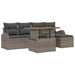 Tuin Sofa Set 6 st Grijs