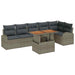 Tuin Sofa Set 7 st Grijs