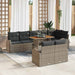 Tuin Sofa Set 9 st Grijs