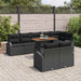 Tuin Sofa Set 9 st Zwart