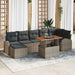 Tuin Sofa Set 8 st Grijs