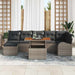 Tuin Sofa Set 8 st Grijs
