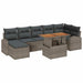 Tuin Sofa Set 8 st Grijs