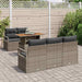 Tuin Sofa Set 6 st 5-Aantal zitplaatsen Grijs