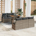 Tuin Sofa Set 7 st 6-Aantal zitplaatsen Grijs