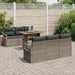 Tuin Sofa Set 7 st 6-Aantal zitplaatsen Grijs