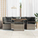 Tuin Sofa Set 7 st 6-Aantal zitplaatsen Grijs