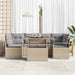 Tuin Sofa Set 7 st 6-Aantal zitplaatsen beige en lichtgrijs