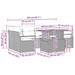 Tuin Sofa Set 7 st 6-Aantal zitplaatsen beige en crèmekleurig