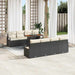 Tuin Sofa Set 9 st 8-Aantal zitplaatsen Zwart en Crème