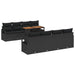 Tuin Sofa Set 9 st 8-Aantal zitplaatsen Zwart en Bruin