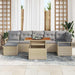 Tuinbankenset 8 st Beige en Grijs