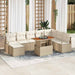 Tuinbankenset 9 st Beige en Crème