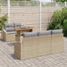 Tuinbankenset 6 st Beige en Grijs