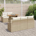 Tuinbankenset 6 st Beige en Crème