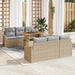 Tuinbankenset 7 st Beige en Grijs