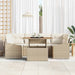 Tuinbankenset 7 st Beige en Crème